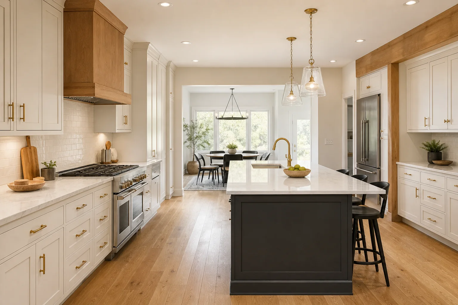 Finished kitchen remodeling project